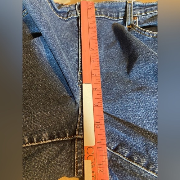 LEVIS 550 CLASSIC RELAXED BOOTCUT STRETCH DENIM Jeans WOMENS 14M MID RISE GUC - Picture 4 of 9